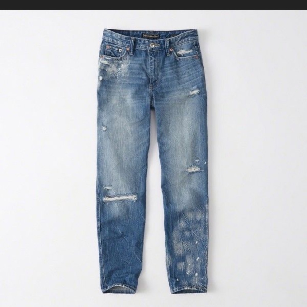 Abercrombie & Fitch Women’s Signature High Rise Girlfriend Jean